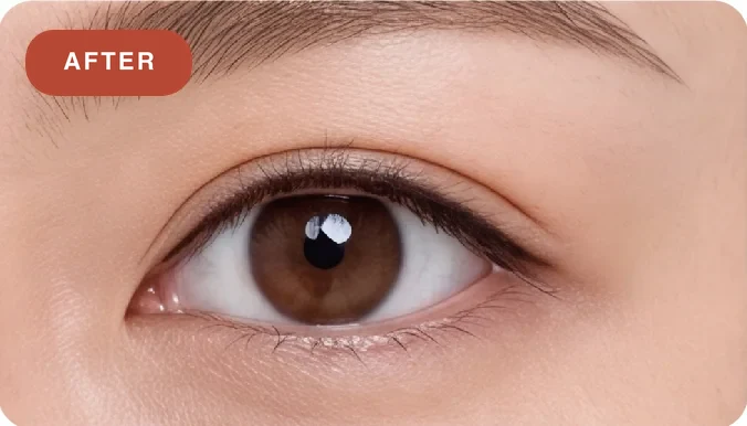 Eyeliner illustration: after