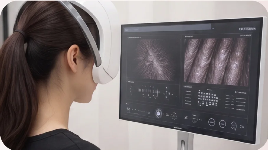 Precise diagnosis: Japanese AI scalp analysis