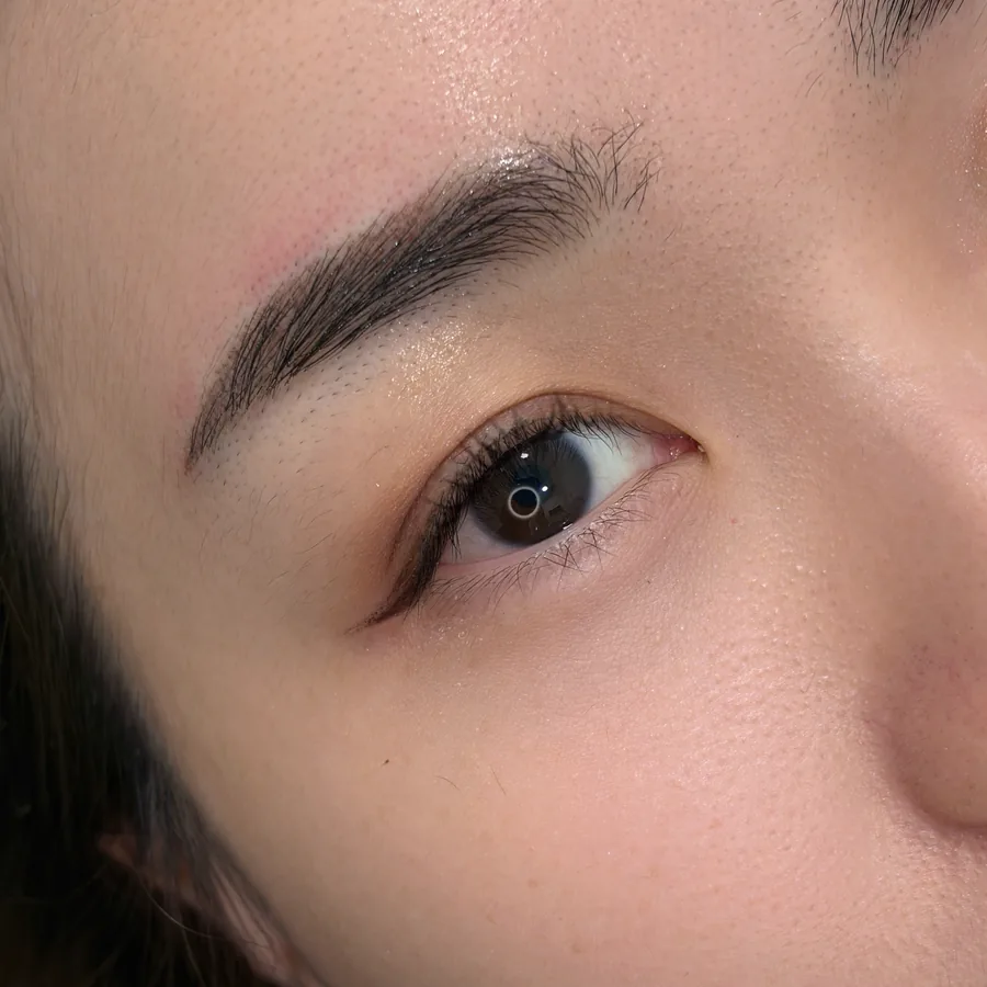 Ombre brows: real work