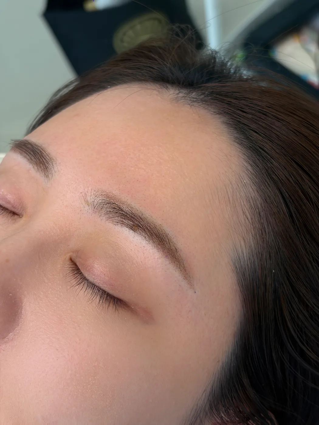 Brow close-up: natural-looking brows