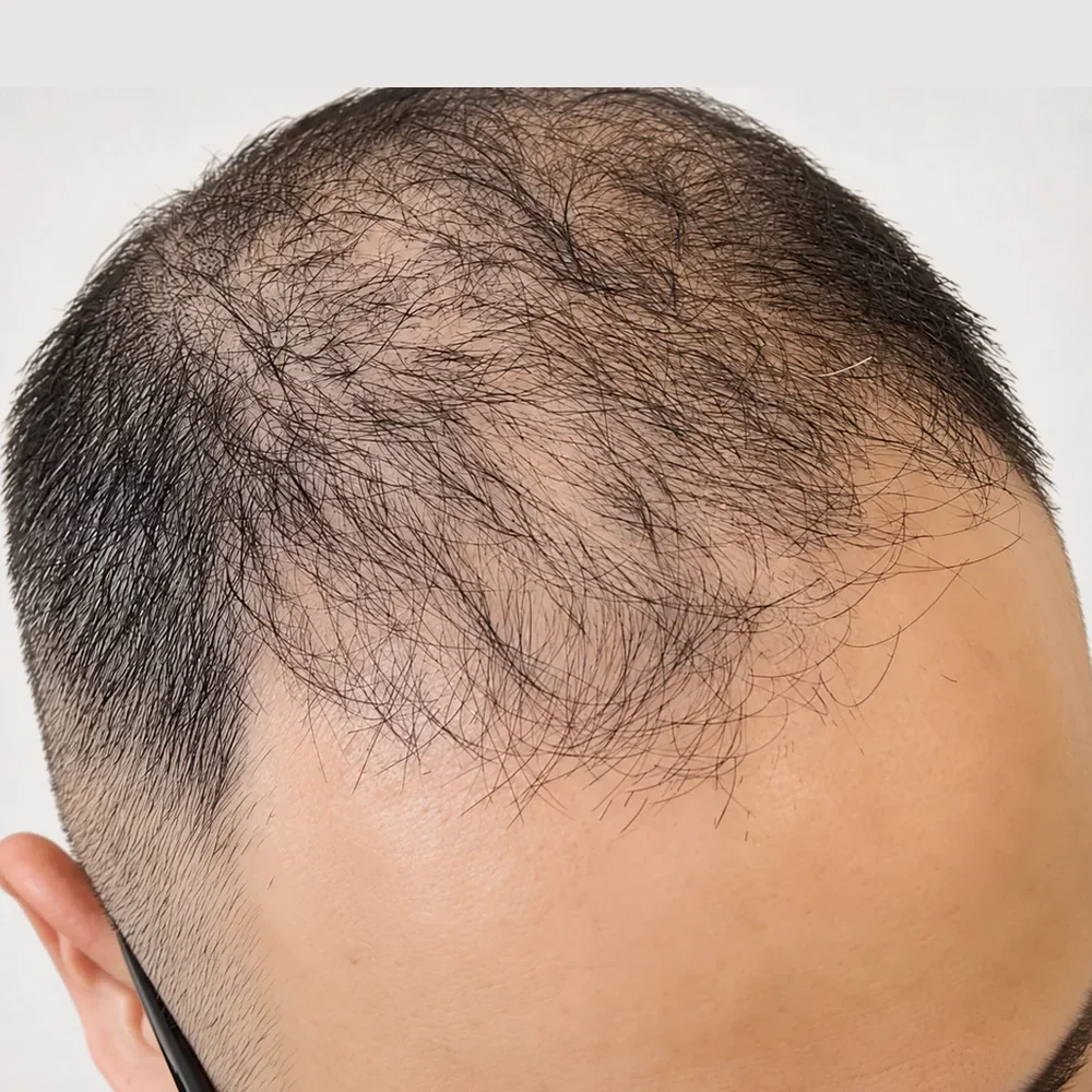 Men's full head · before