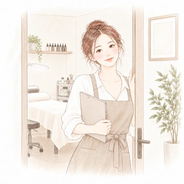 Illustration: a graduate opening her own studio