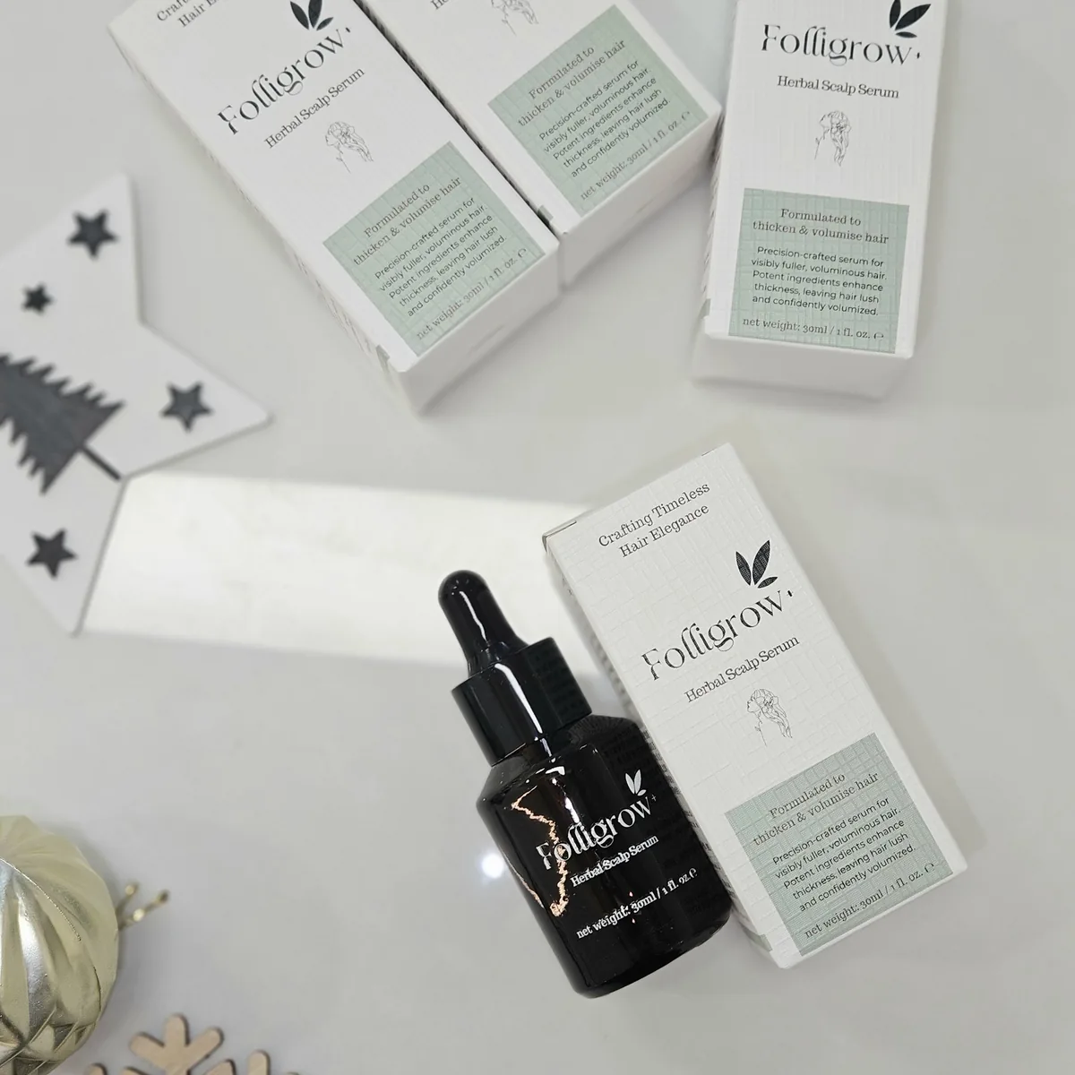 Folligrow+ serum with its box