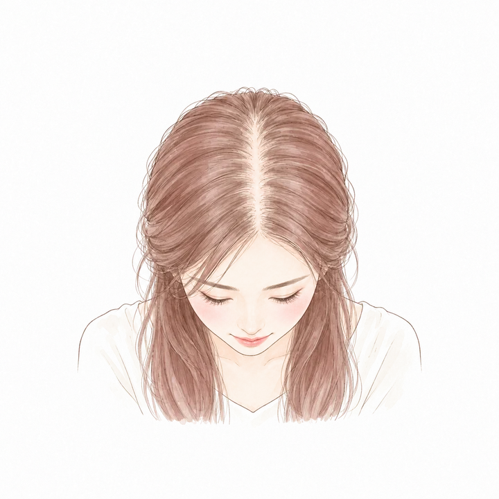 Illustration: women's hair loss · mild