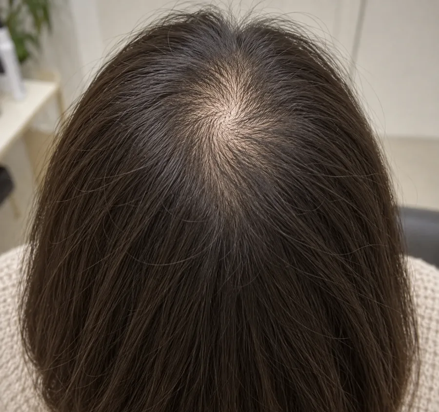 Photo guide: back of head, shot from behind